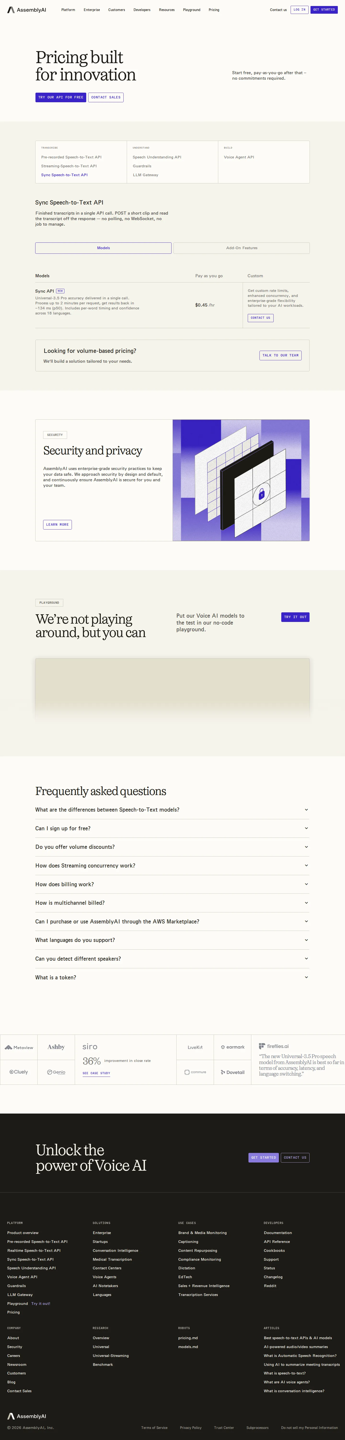 Sync Speech-to-Text API launched ($0.45/hr) screenshot 1